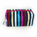 rainbow Color Stripe Square Cosmetic bags